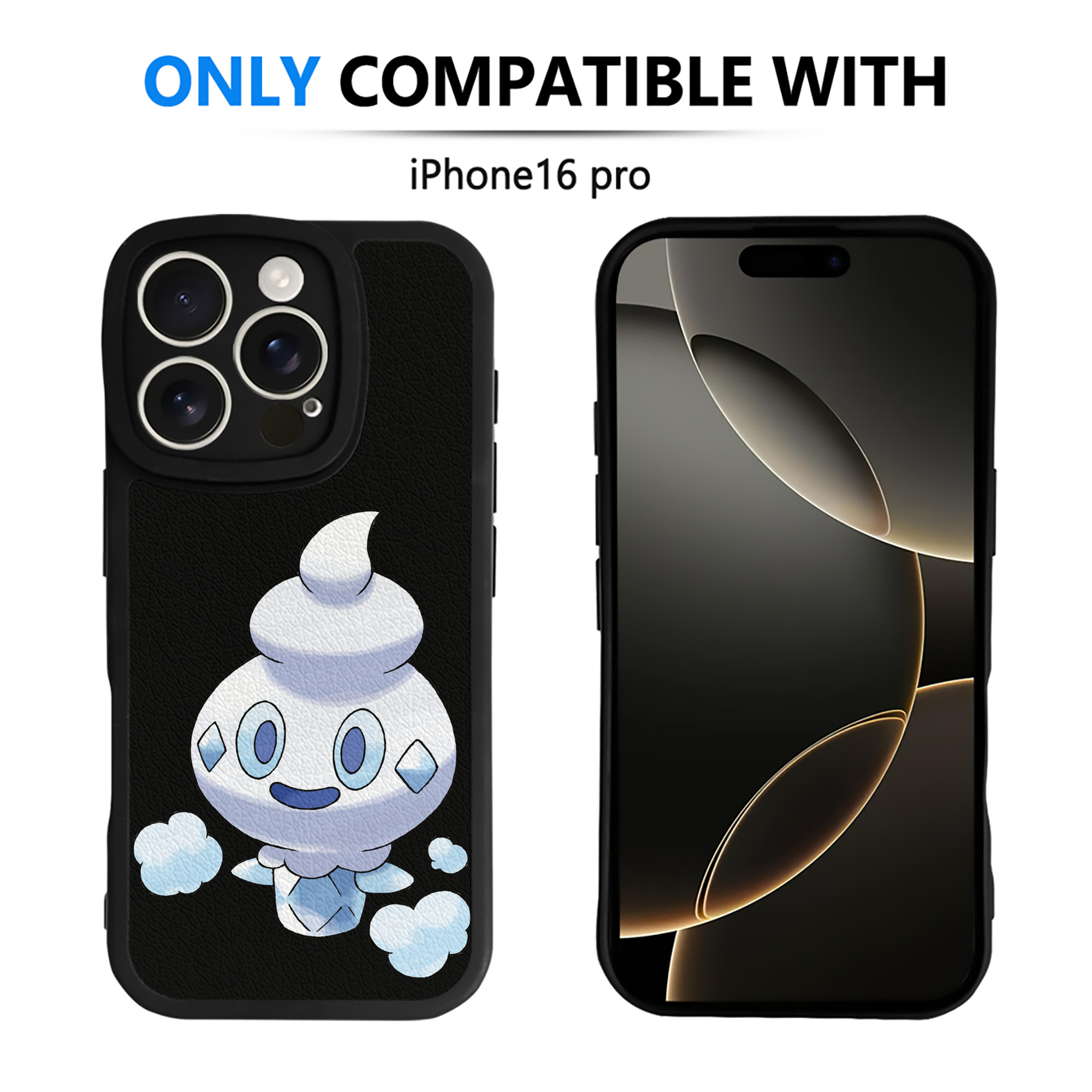 （画像用） ポケットモンスター Pokémon 【iPhone 16シリーズ対応】シリコンスマホケース（レザー調） 材質：シリコン